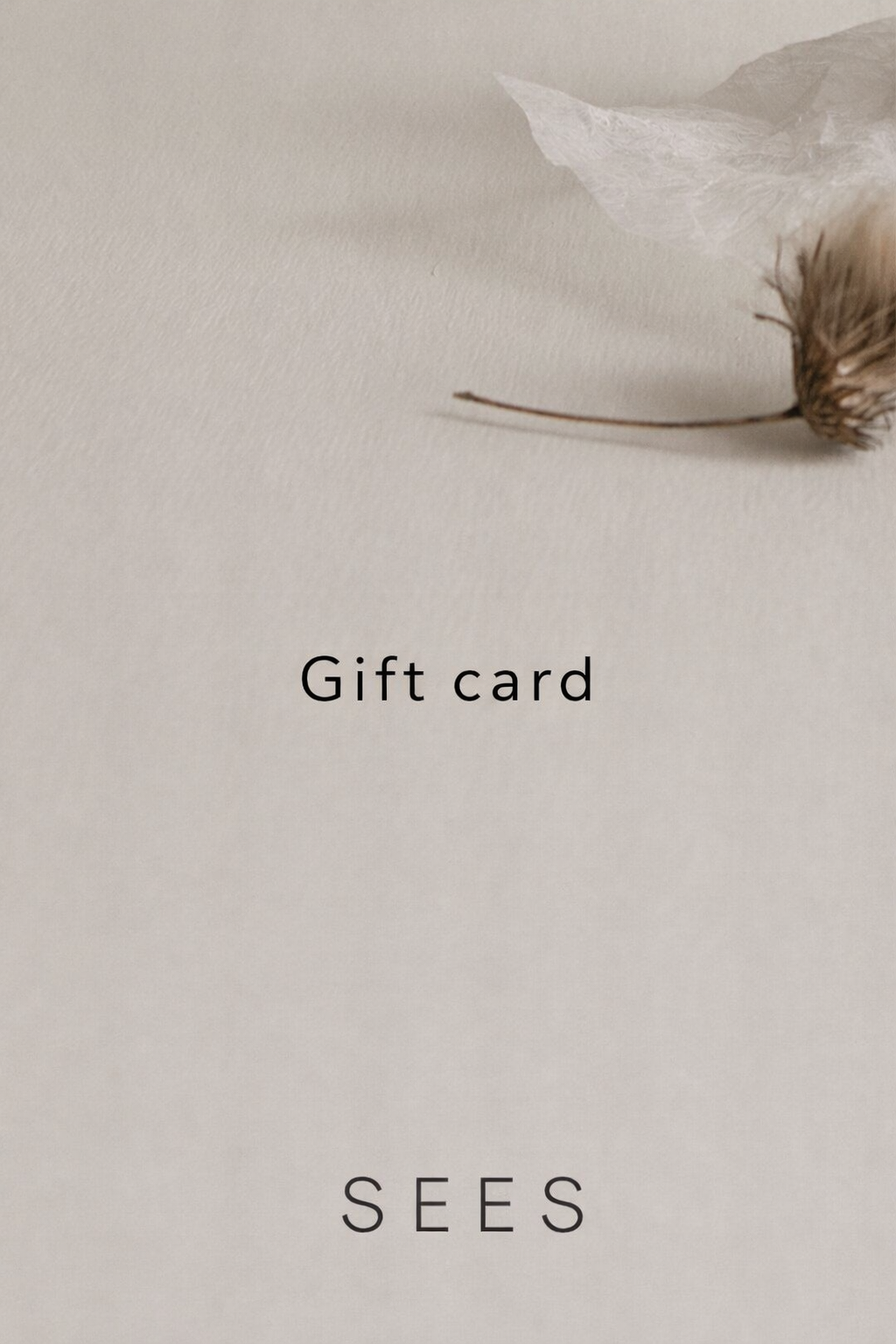 SEES gift card