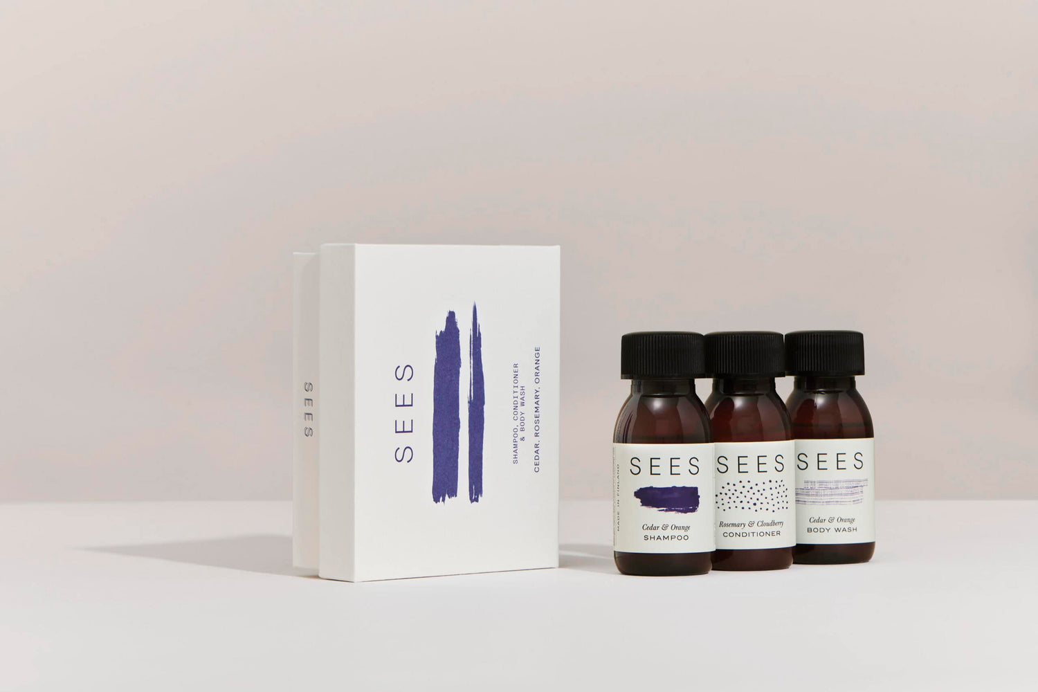 sees hotellit ravintolat travel kit small bottles 50 ml shampoo