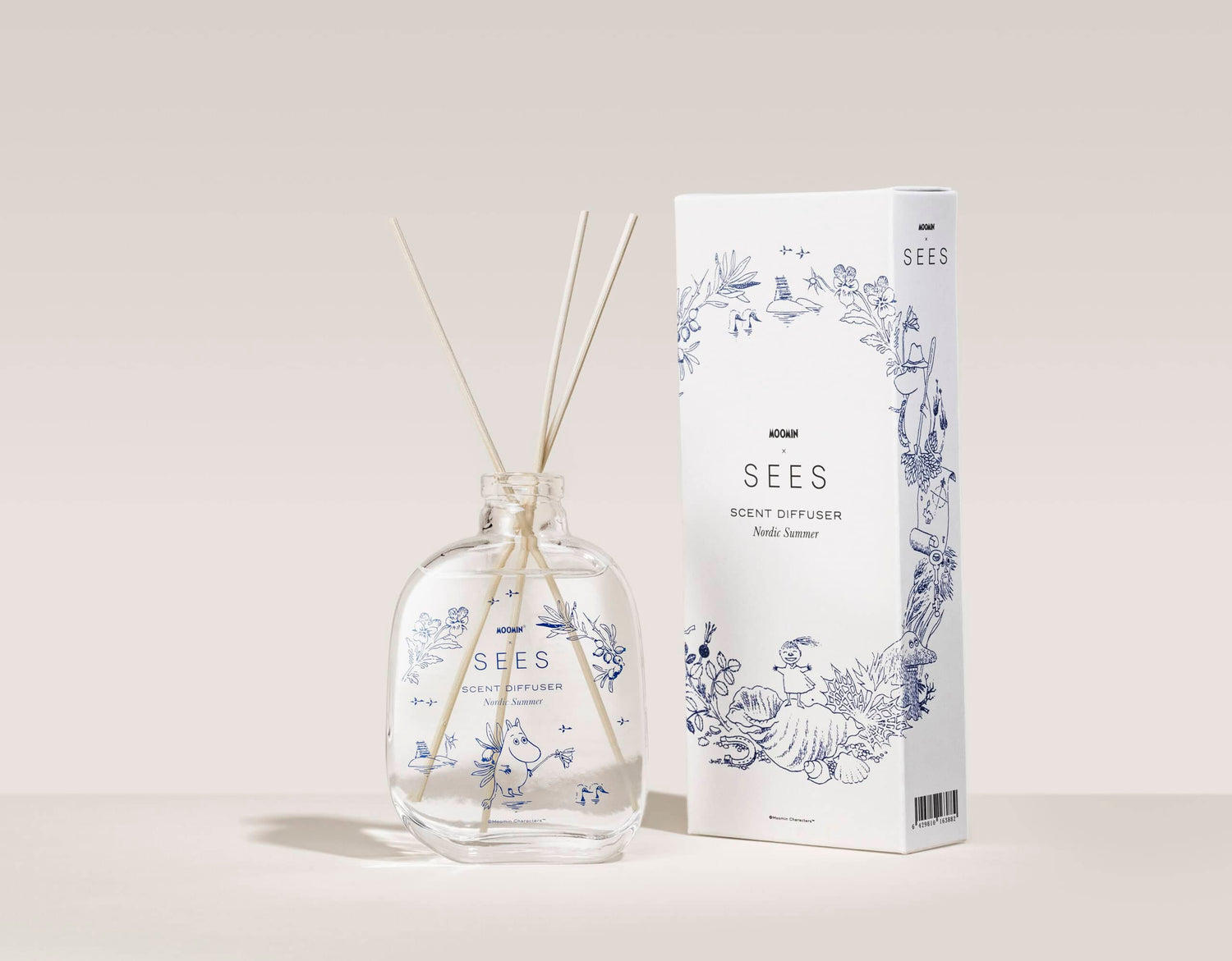 sees x muumi huonetuoksu diffuuseri scent moomin diffuser nordic summer