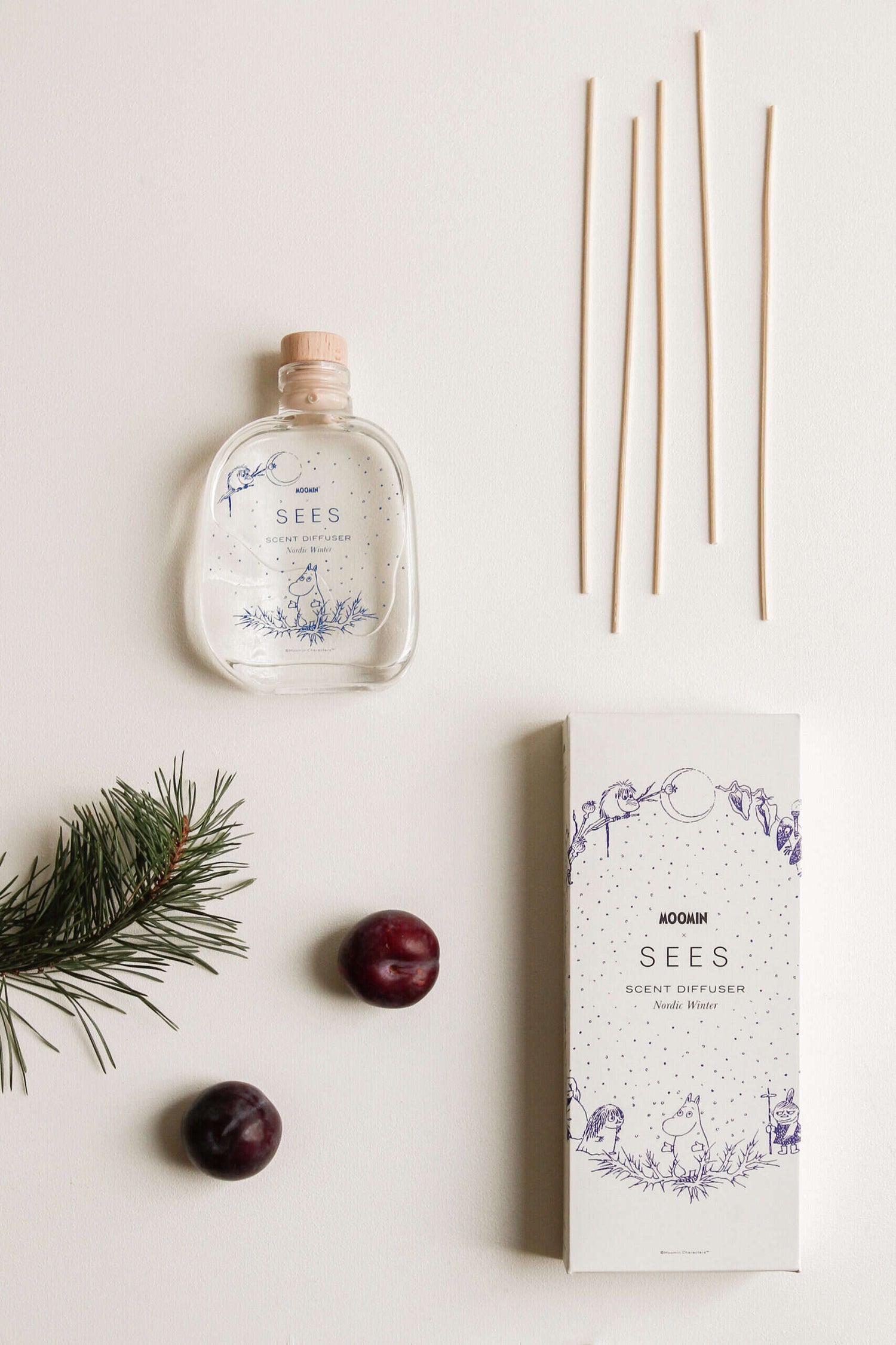 sees muumi huonetuoksu room diffuser luumu mänty meripihka mustaherukka