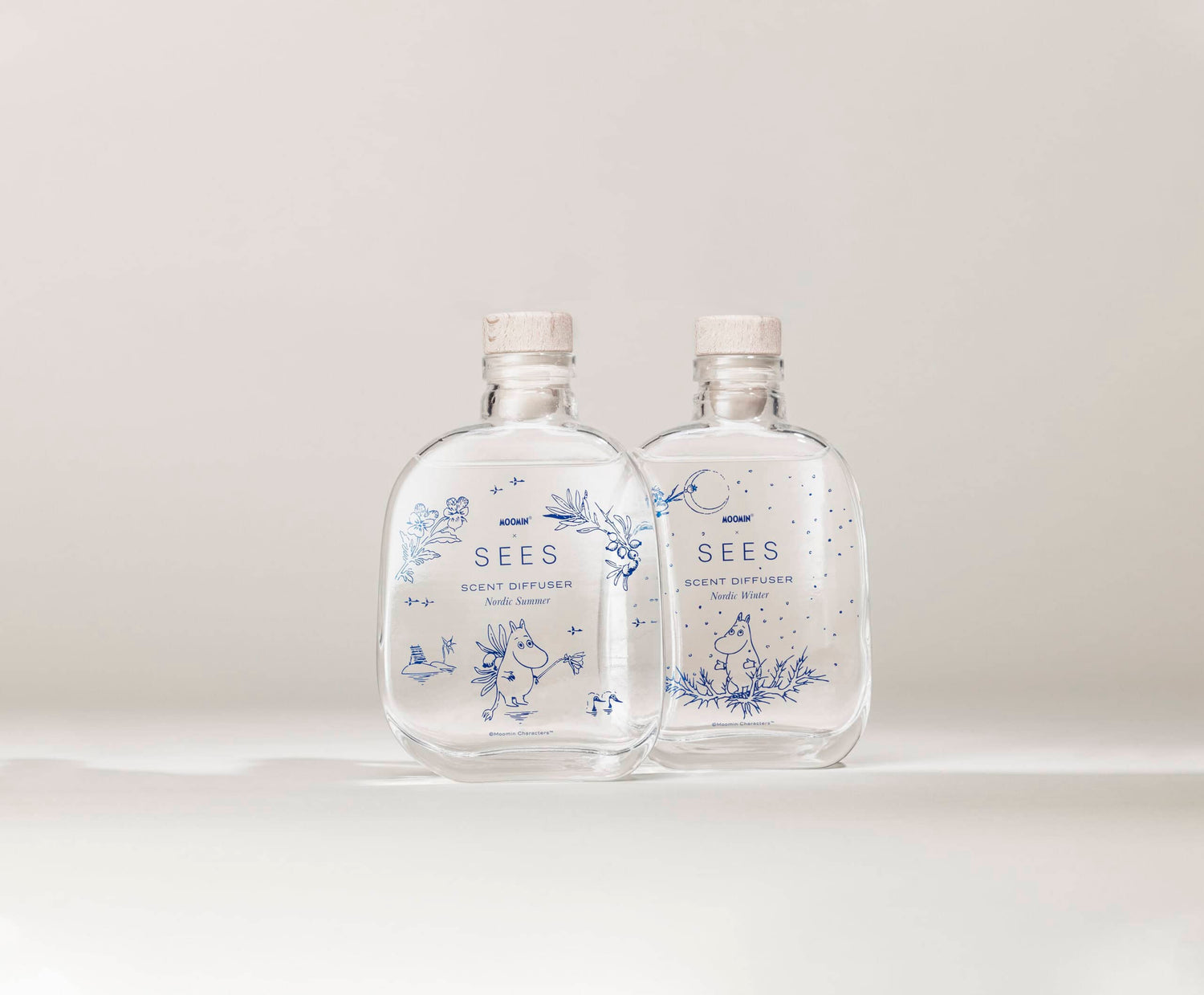 muumi x sees huonetuoksut kesä ja talvi nordic summer nordic winter room diffusers