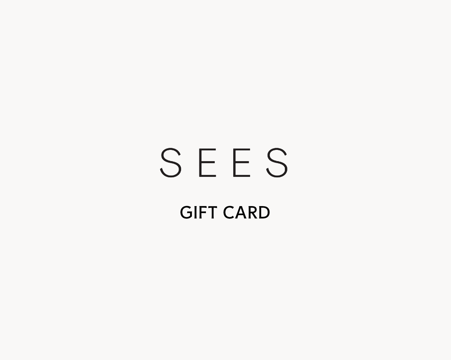 SEES gift card